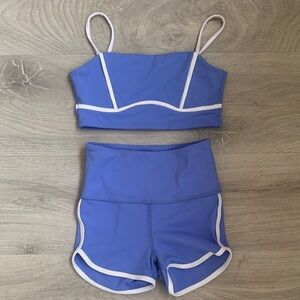 Tiger Friday Size CXL Kids Blue and White Matching Set